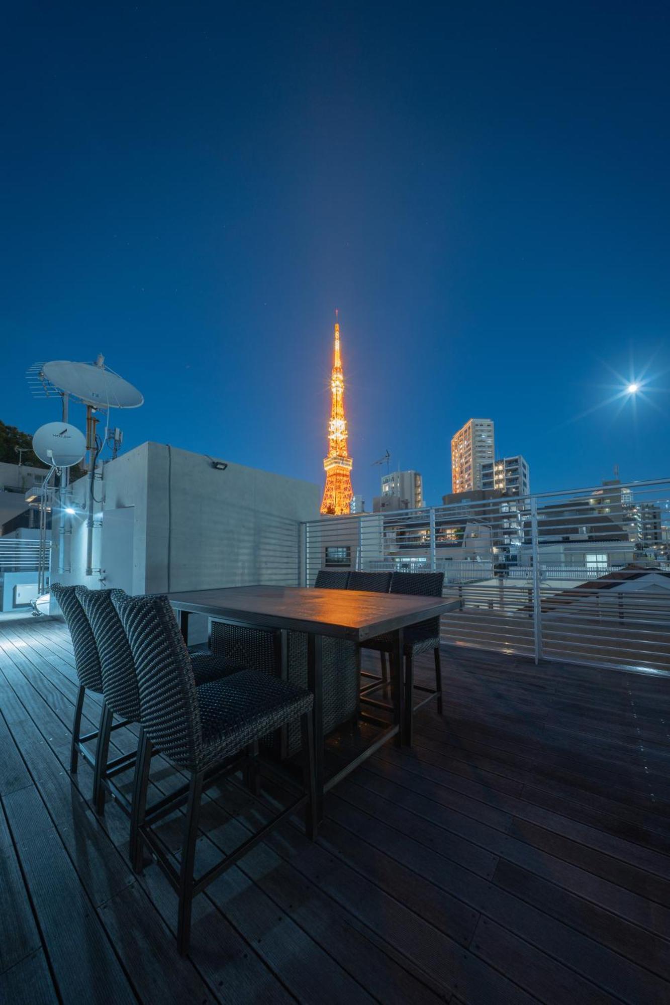 Azabu Modern House The Tokyo Tower Can Be Seen From The Villa 500M2 Bagian luar foto