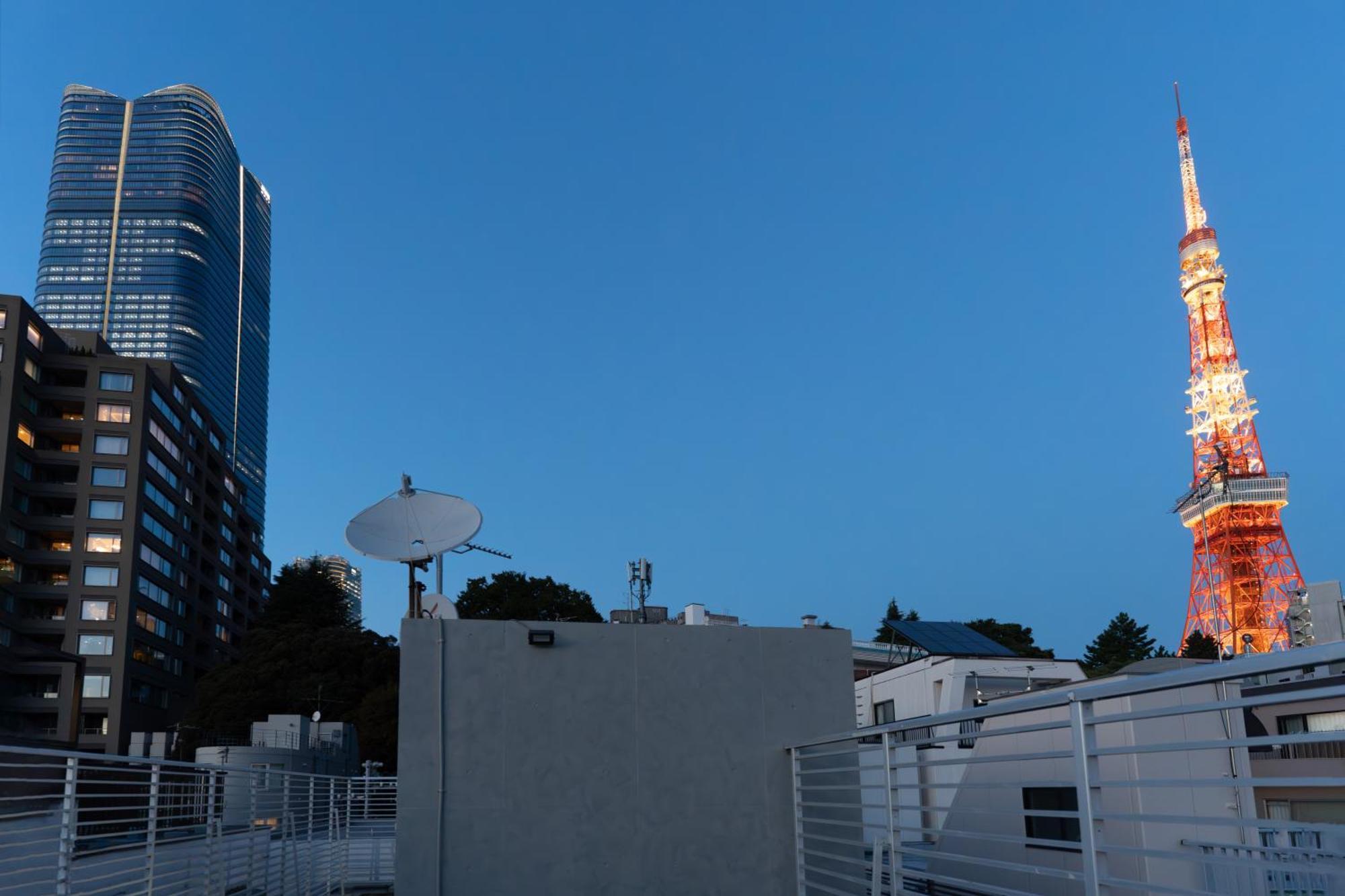 Azabu Modern House The Tokyo Tower Can Be Seen From The Villa 500M2 Bagian luar foto