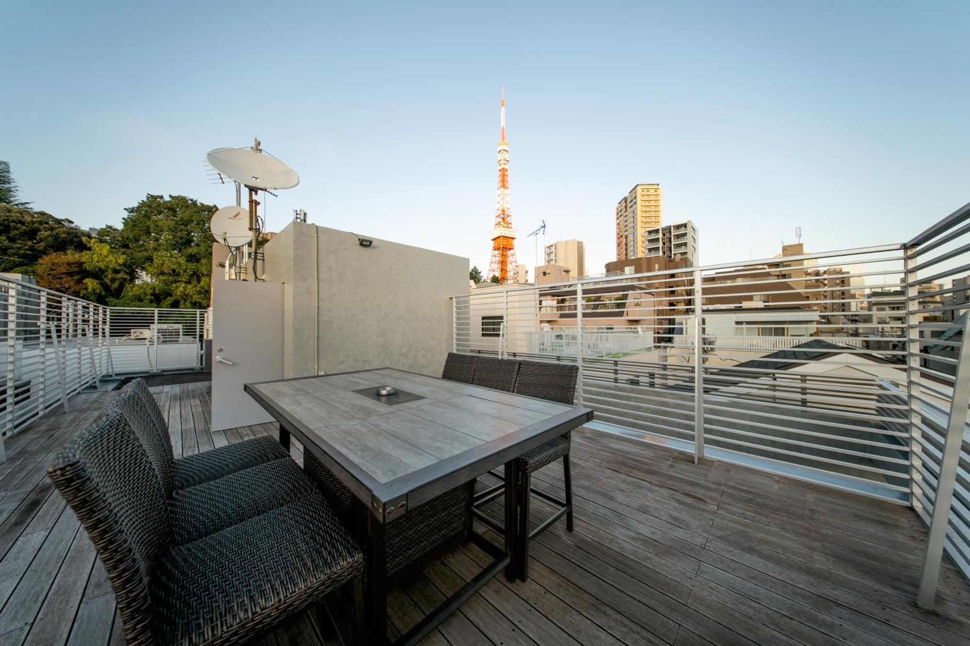 Azabu Modern House The Tokyo Tower Can Be Seen From The Villa 500M2 Bagian luar foto
